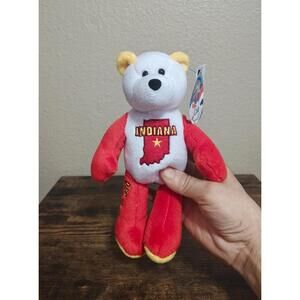 2002 Limited Treasures Indiana State Quarter Bear Collectible Plush